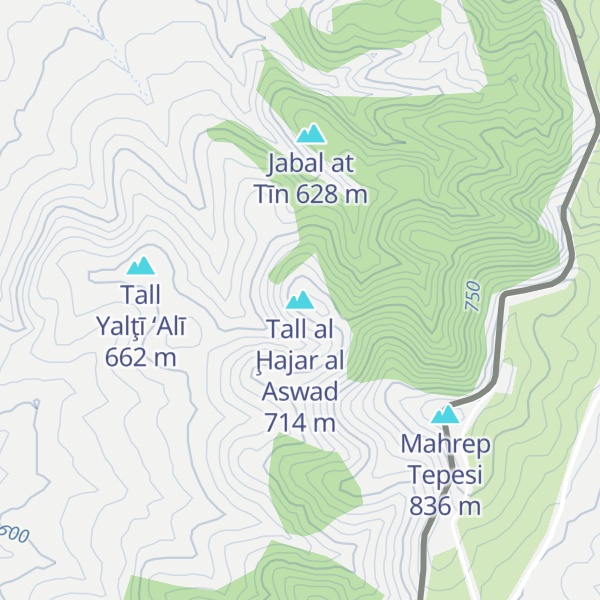Map of Tall al Ḩajar al Aswad