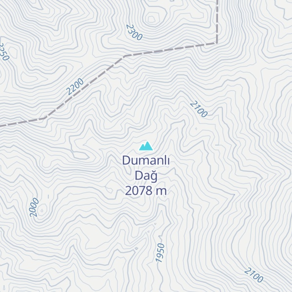 Map of Dumanlı Dağ