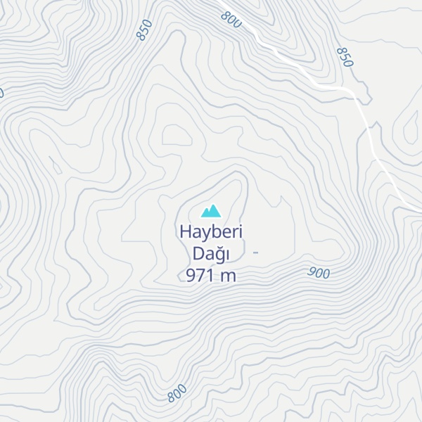 Map of Hayberi Dağı