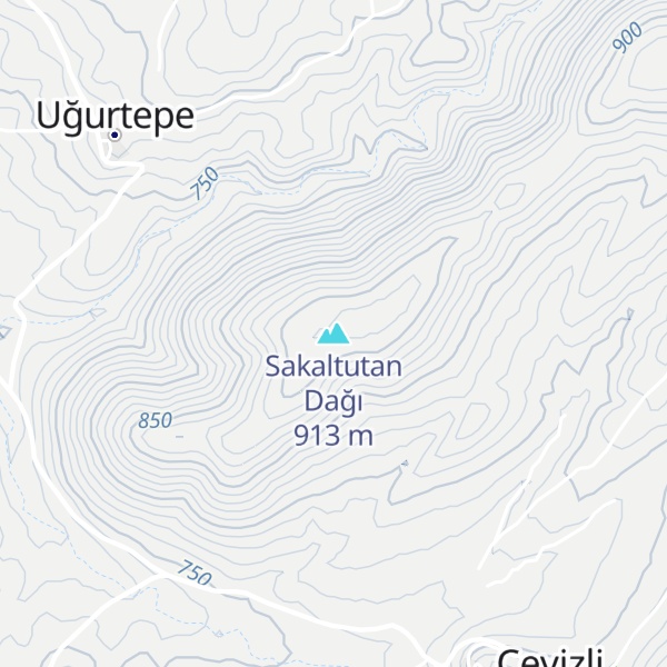 Map of Sakaltutan Dağı