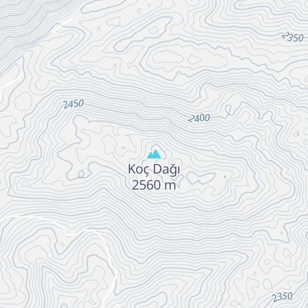 Map of Koç Dağı
