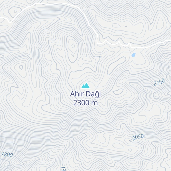 Map of Ahır Dağı