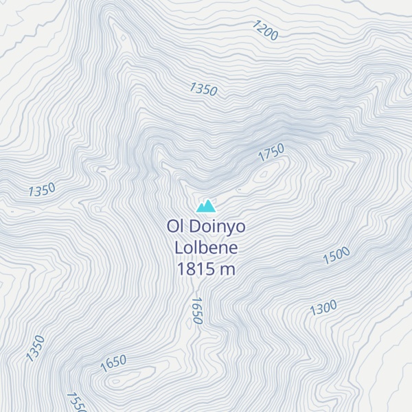 Map of Ol Doinyo Lolbene