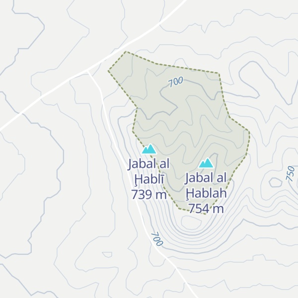 Map of Jabal al Ḩablī