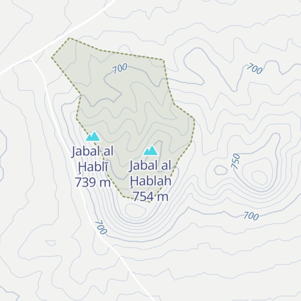 Map of Jabal al Ḩablah