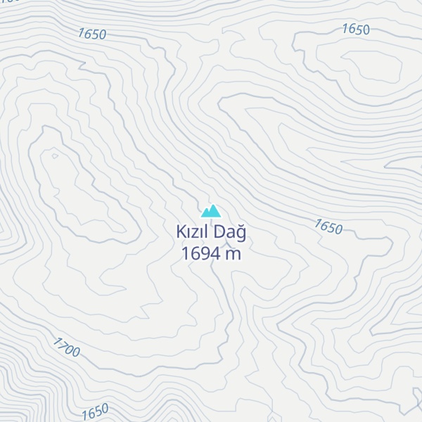 Map of Kızıl Dağ