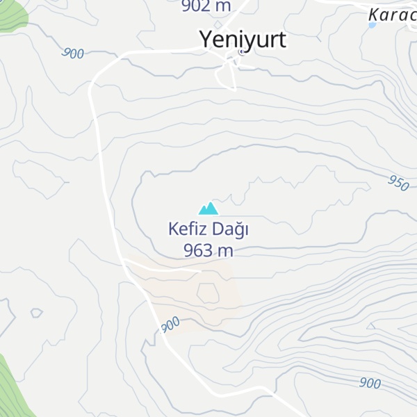 Map of Kefiz Dağı