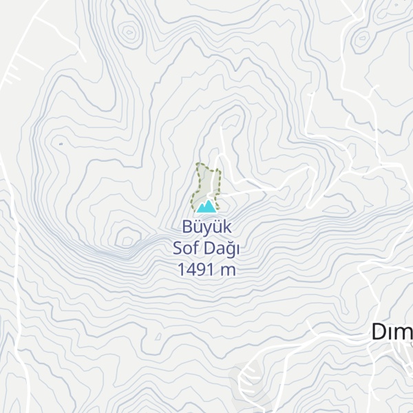 Map of Büyük Sof Dağı