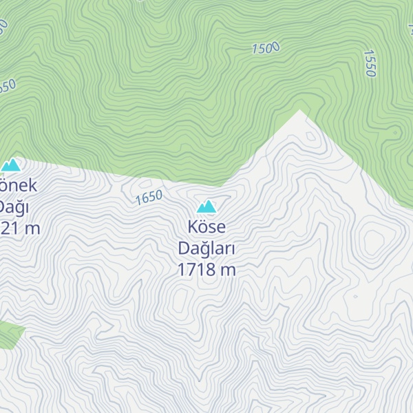 Map of Köse Dağları