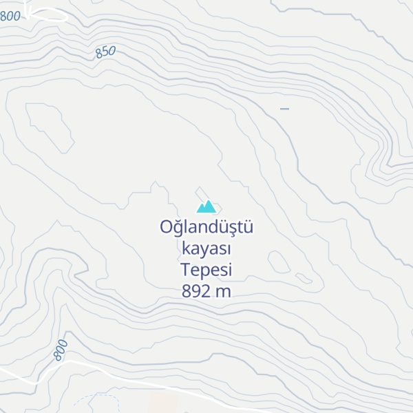 Map of Oğlandüştü kayası Tepesi