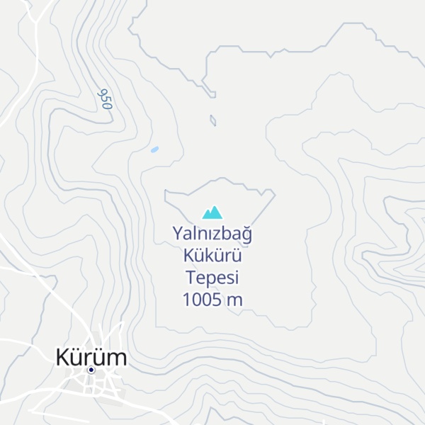 Map of Yalnızbağ Kükürü Tepesi