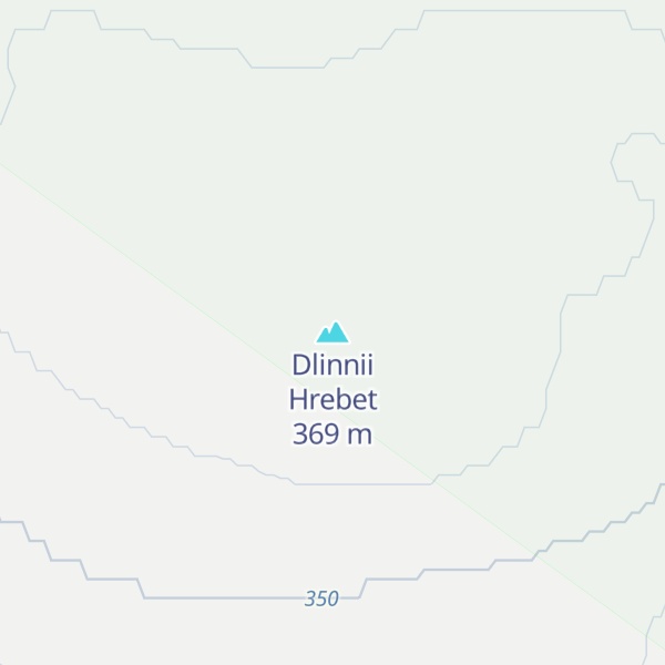Map of Dlinnii Hrebet