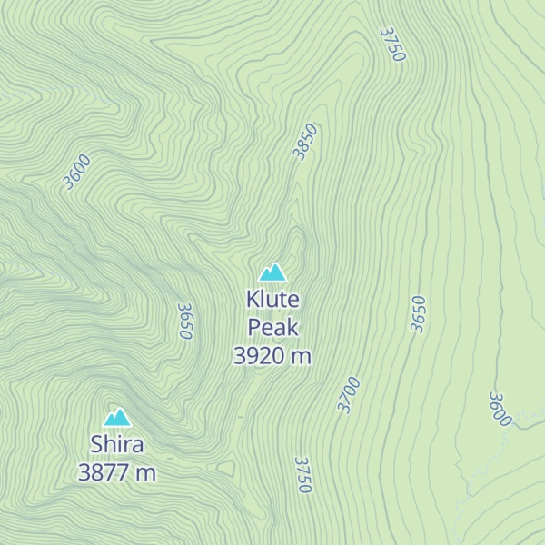 Map of Klute Peak