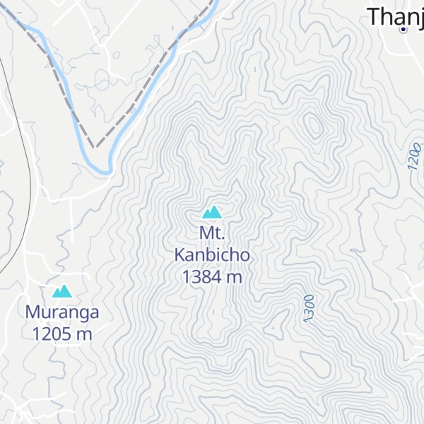 Map of Mt. Kanbicho