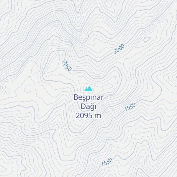 Map of Beşpınar Dağı
