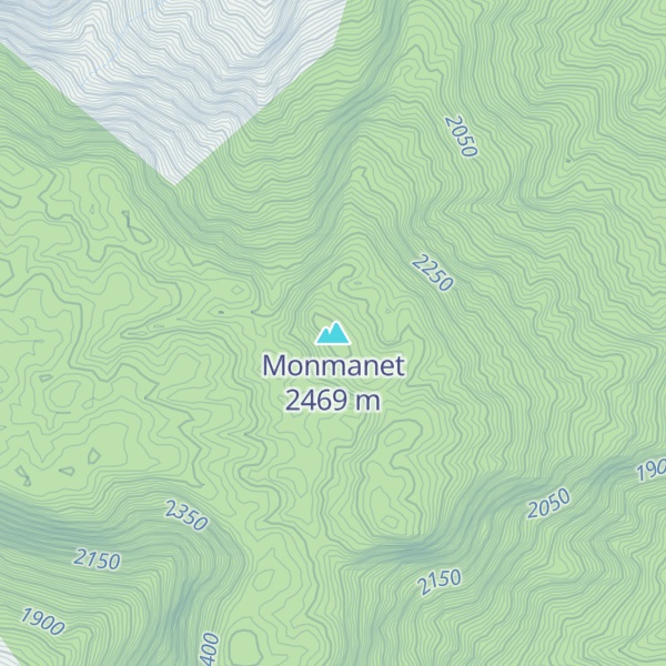 Map of Monmanet