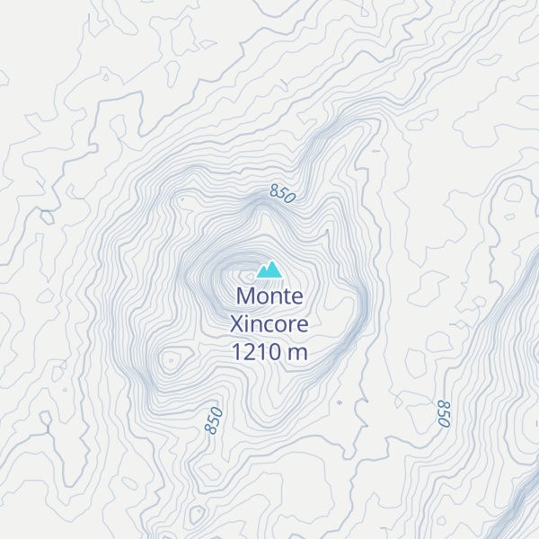 Map of Monte Xincore