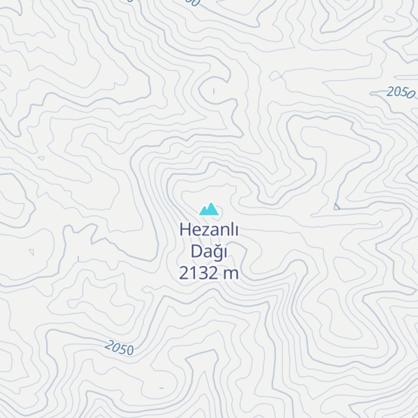 Map of Hezanlı Dağı