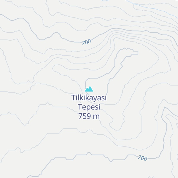 Map of Tilkikayası Tepesi