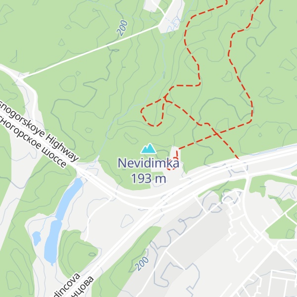 Map of Nevidimka