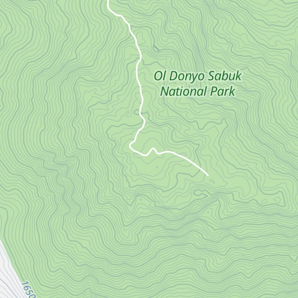 Map of Ol Donyo Sabuk