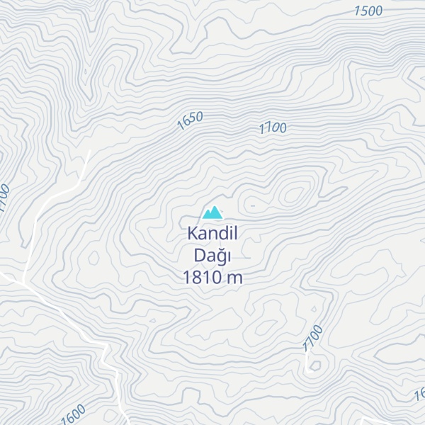Map of Kandil Dağı