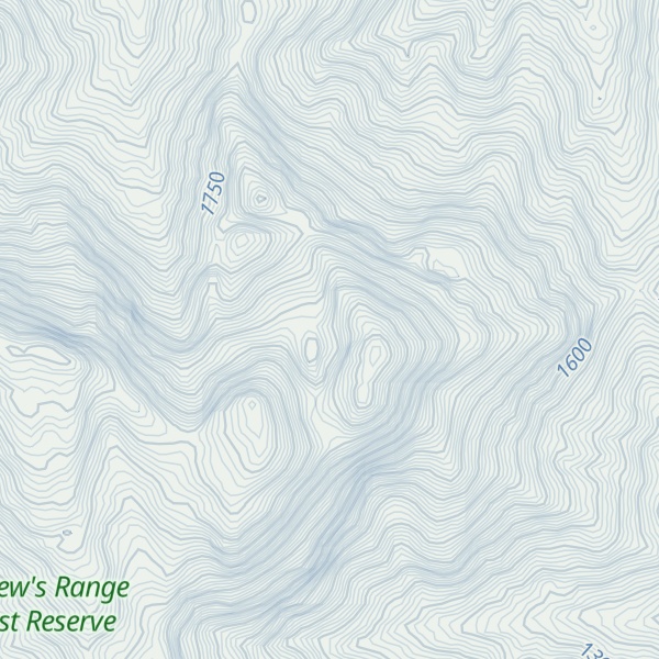 Map of Mathews Peak