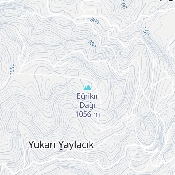 Map of Eğrikır Dağı