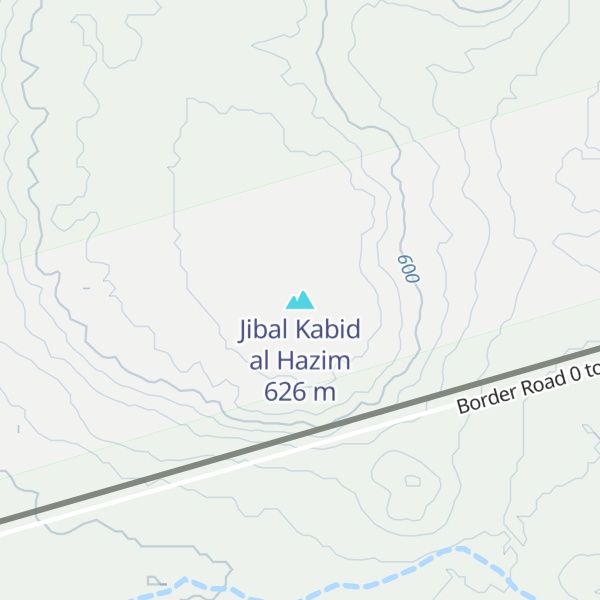 Map of Jibal Kabid al Hazim