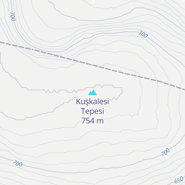 Map of Kuşkalesi Tepesi