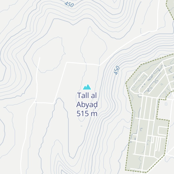 Map of Tall al Abyaḑ