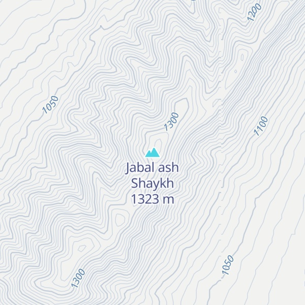 Map of Jabal ash Shaykh