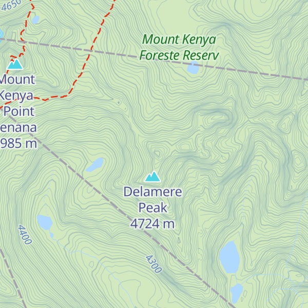 Map of Macmillan Peak