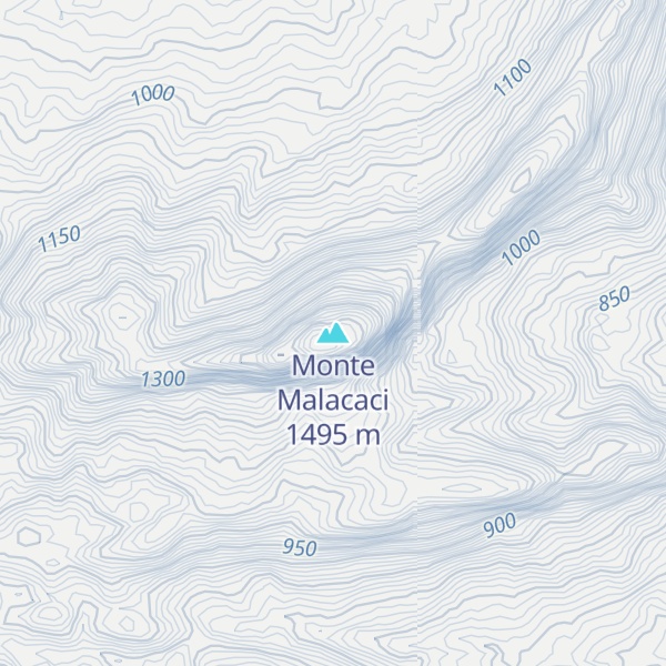 Map of Monte Malacaci