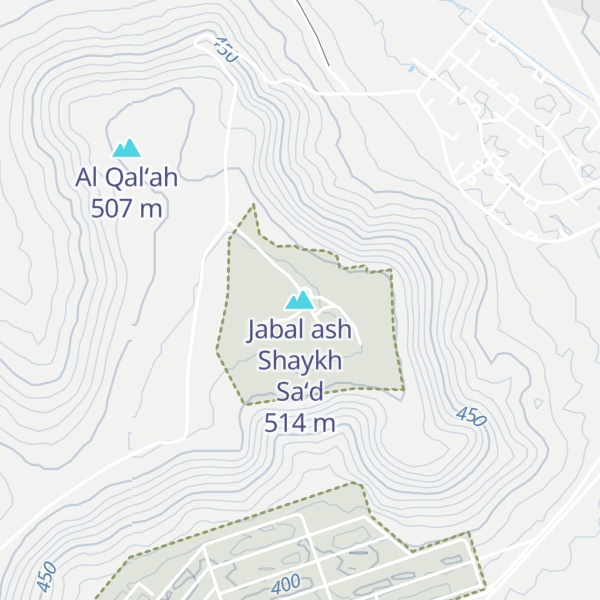 Map of Jabal ash Shaykh Sa‘d