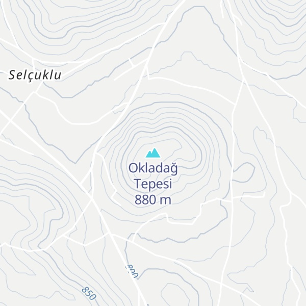 Map of Okladağ Tepesi