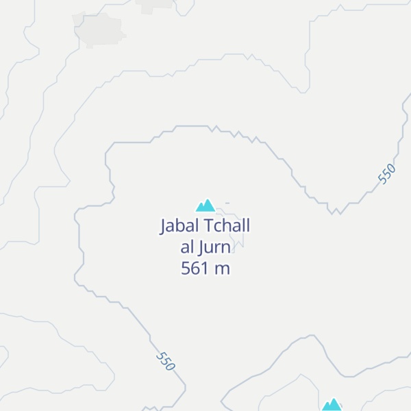 Map of Jabal Tchall al Jurn