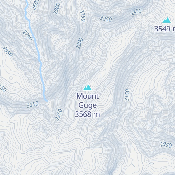 Map of Mount Guge