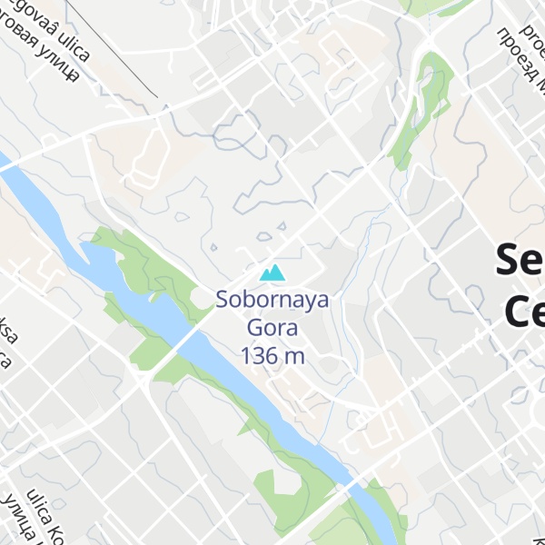 Map of Sobornaya Gora