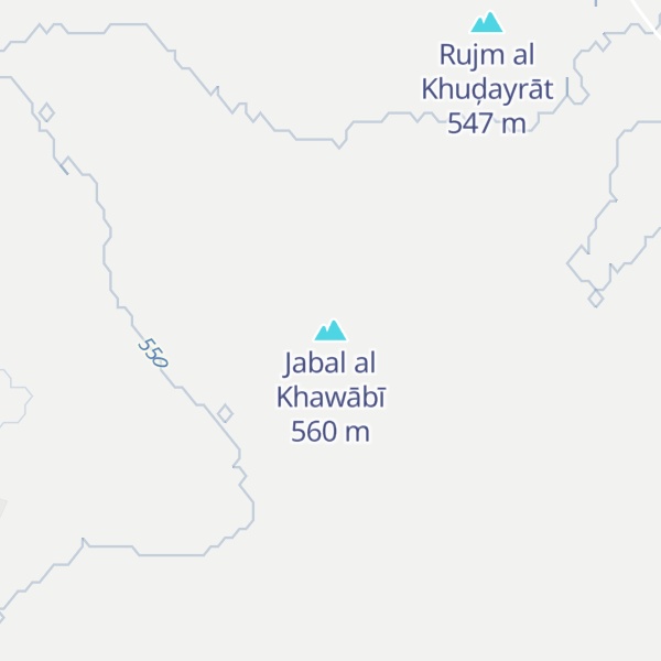 Map of Jabal al Khawābī