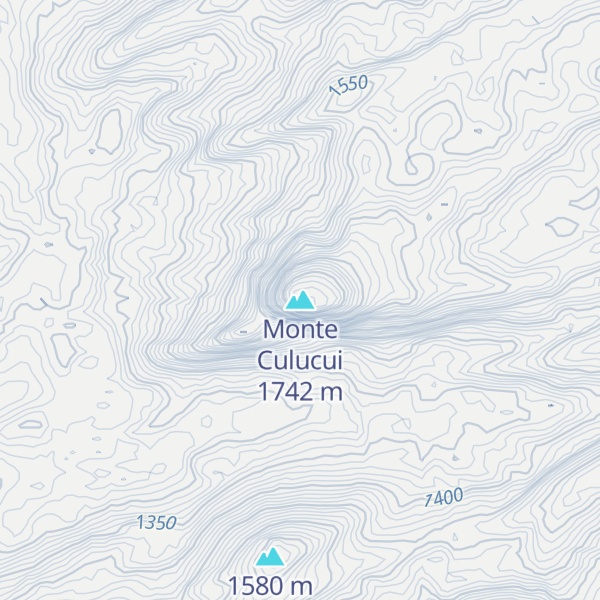 Map of Monte Culucui