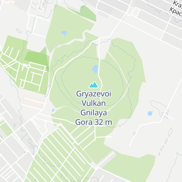 Map of Gryazevoi Vulkan