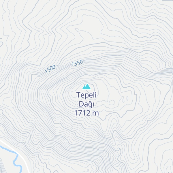 Map of Tepeli Dağı