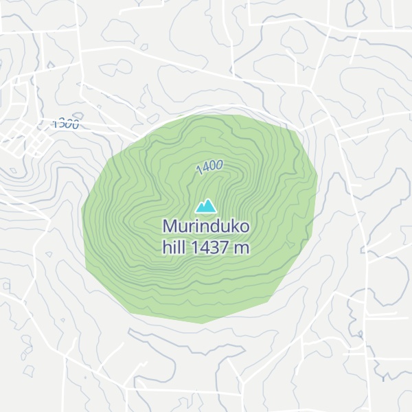 Map of Murinduko hill