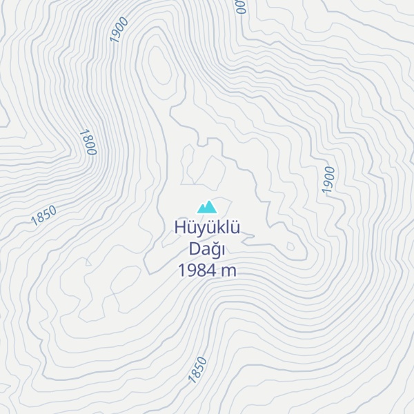 Map of Hüyüklü Dağı