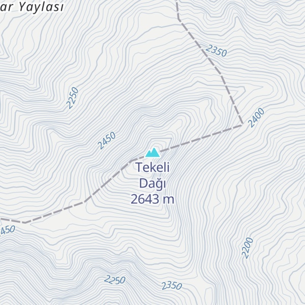 Map of Tekeli Dağı
