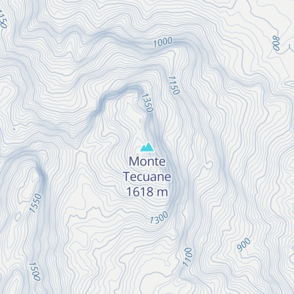 Map of Monte Tecuane