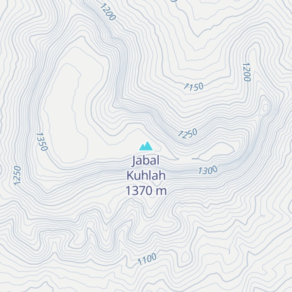 Map of Jabal Kuhlah