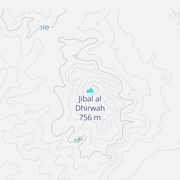 Map of Jibal al Dhirwah