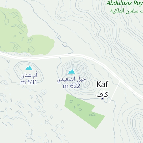Map of جبل الصعيدي